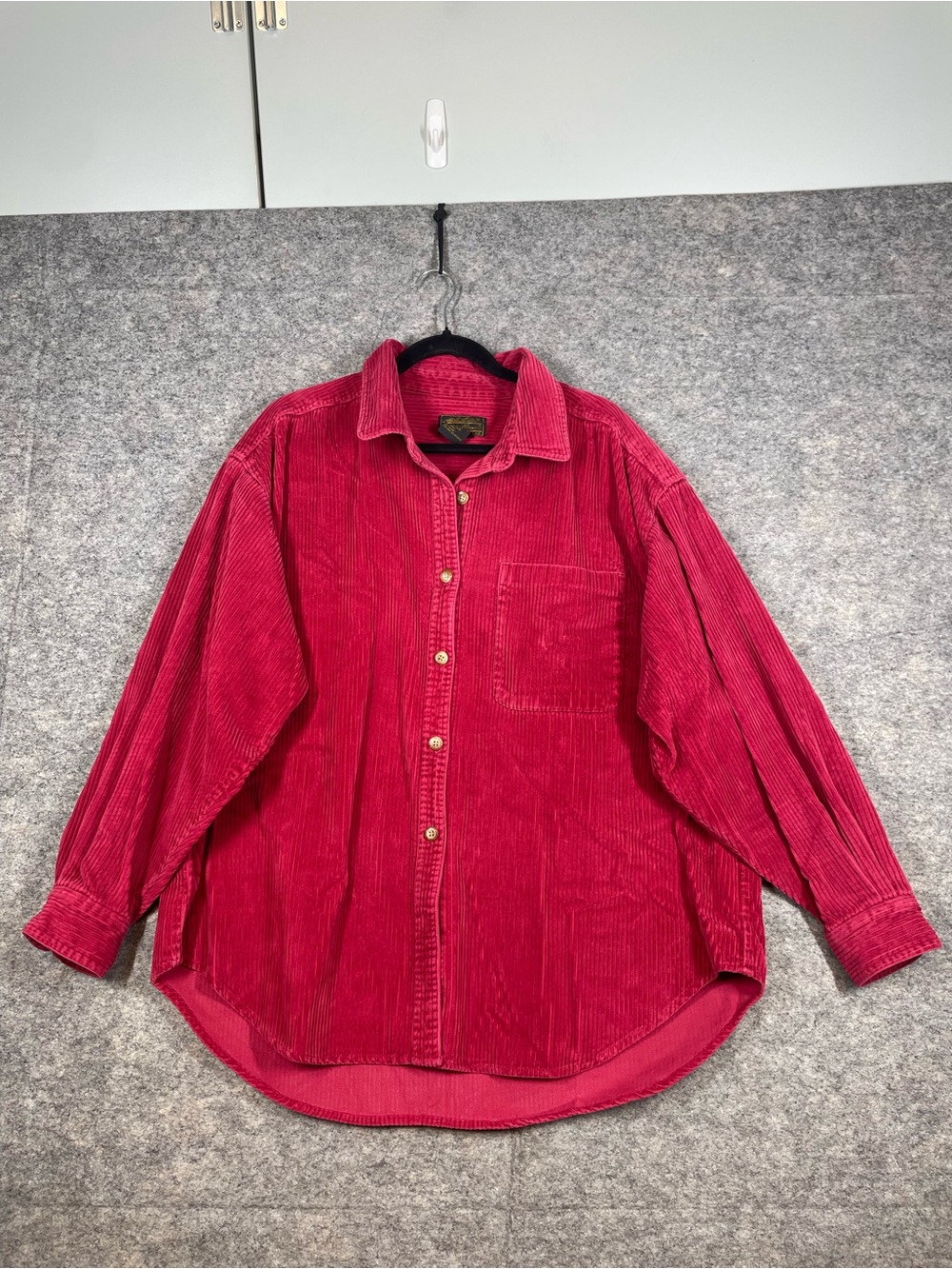 Vintage Eddie Bauer Corduroy Button-Up Shirt Large 90s Gorpcore Button Down